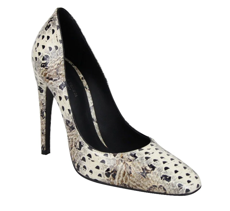 Stupidly Low Prices Bottega Veneta Women's ivory / Leather Elaphe Circle Stiletto Heels