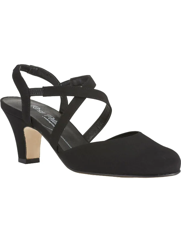 Trend Alert Caliente Womens Strappy Slingback Dress Pumps