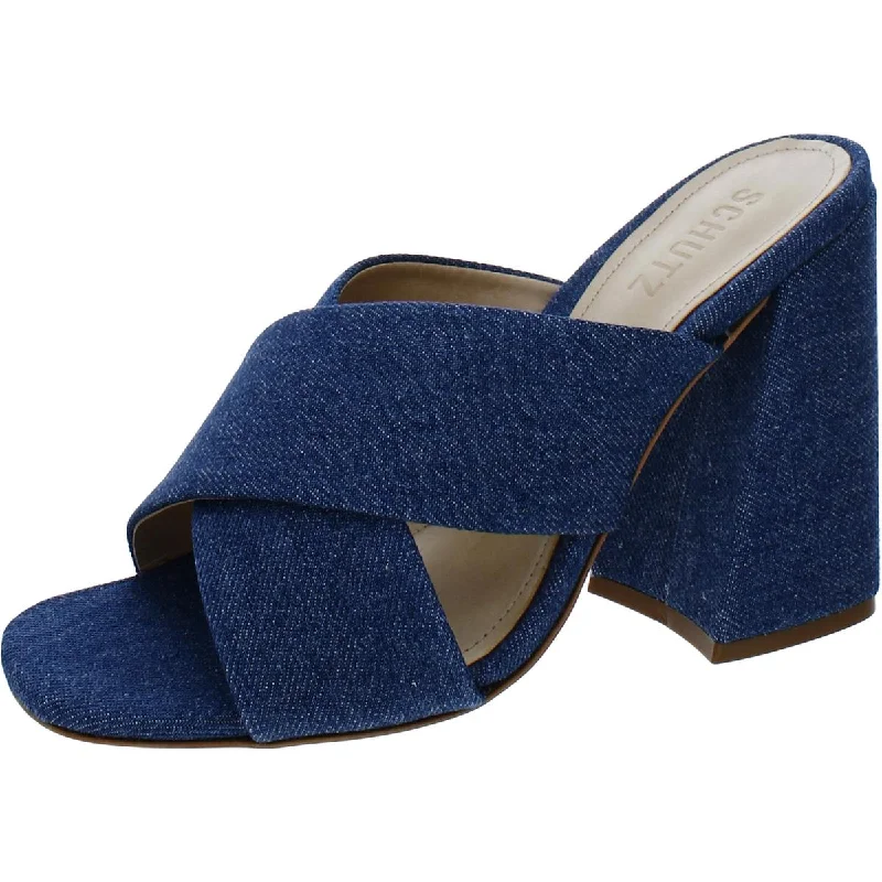 Bold Style Discounts Callie Womens Criss-Cross Front Slip-On Heels