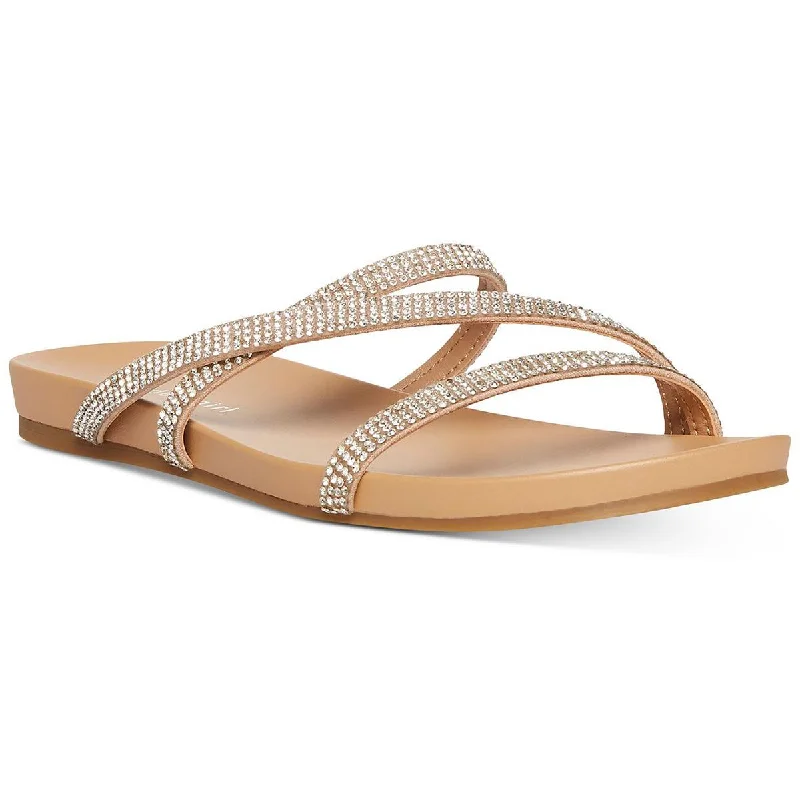 Affordable Trendy Fashion Candy Womens Rhinestone Slip-On Strappy Sandals