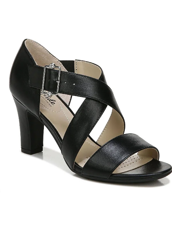 Fashionable Everyday Shoes Carlyle Womens Cushioned Footbed Open Toe Heels