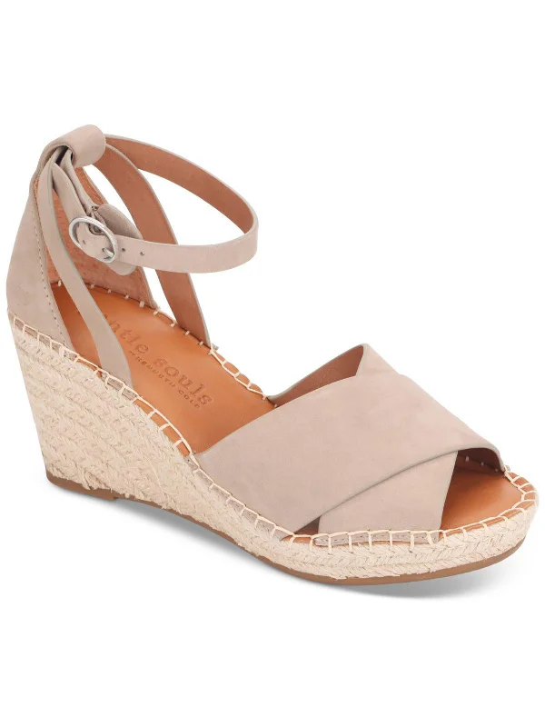 Limited Time Offer Charli Womens Leather Sandal Wedge Heels