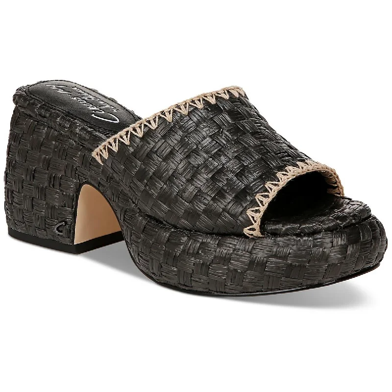 High-End Style Discounts Circus by Sam Edelman Womens Ilyse Woven Raffia Platform Sandals