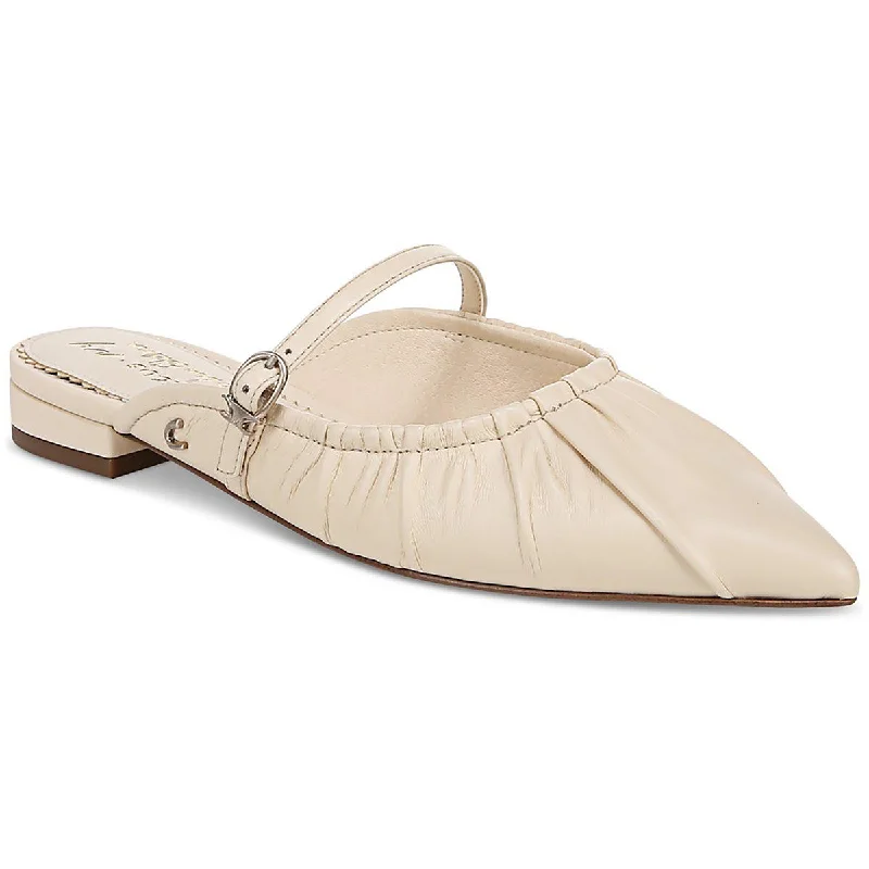Holiday Glam Circus by Sam Edelman Womens Larissah Leather Slip-On Mule Sandals