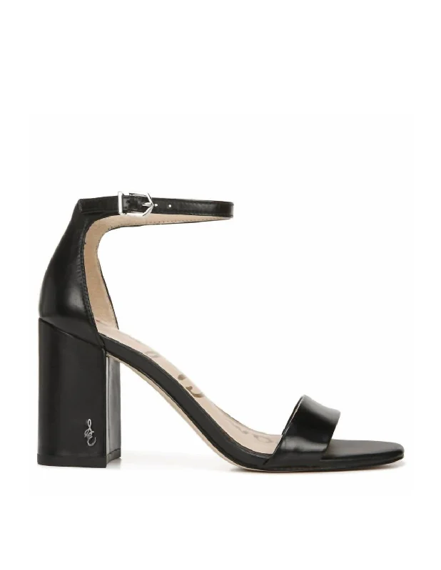 Huge Price Cut Daniella Block Heel Sandal In Black