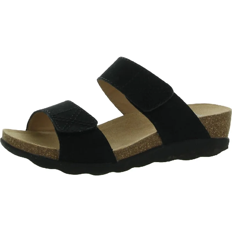 Vintage-Inspired Style Offers Dansko Womens Maddy Leather Adjustable Wedge Sandals