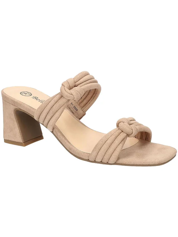 Cozy Comfort Style Sale Danville Womens Faux Suede Square Toe Block Heel
