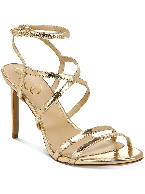 Stylish Casual Footwear DELANIE Womens Strappy Dressy Ankle Strap