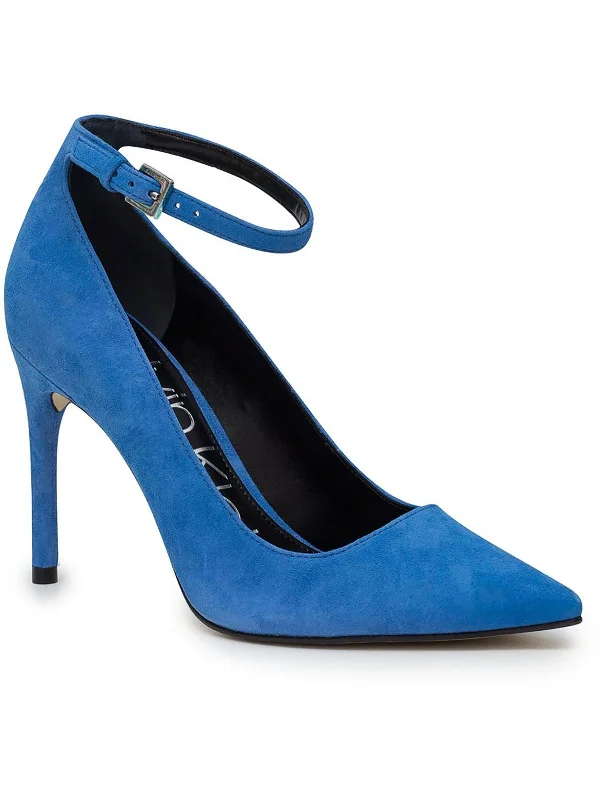 All-Day Comfort Shoes Sale Demma Womens Suede Ankle Strap Loafer Heels