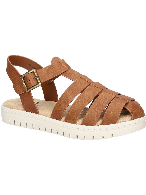 Vintage-Modern Style Offers Denalize Womens Faux Leather Comfort Slingback Sandals