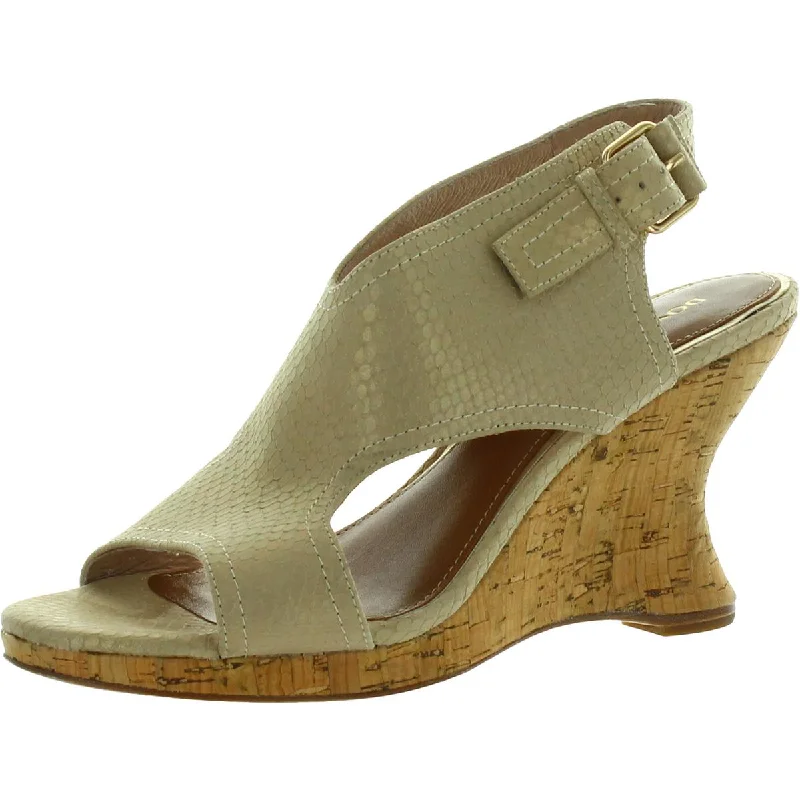 Exclusive Sale Donald J. Pliner Womens Tonims Leather Metallic Ankle Strap