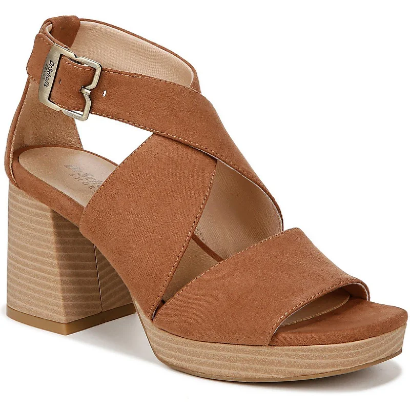 Clearance Sale, All Cheap Dr. Scholl's Shoes Womens Maya Microfiber Criss-Cross Platform Sandals