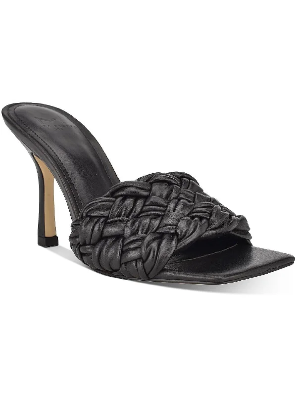 Fashion Deal Draya Womens Leather Slip On Heels