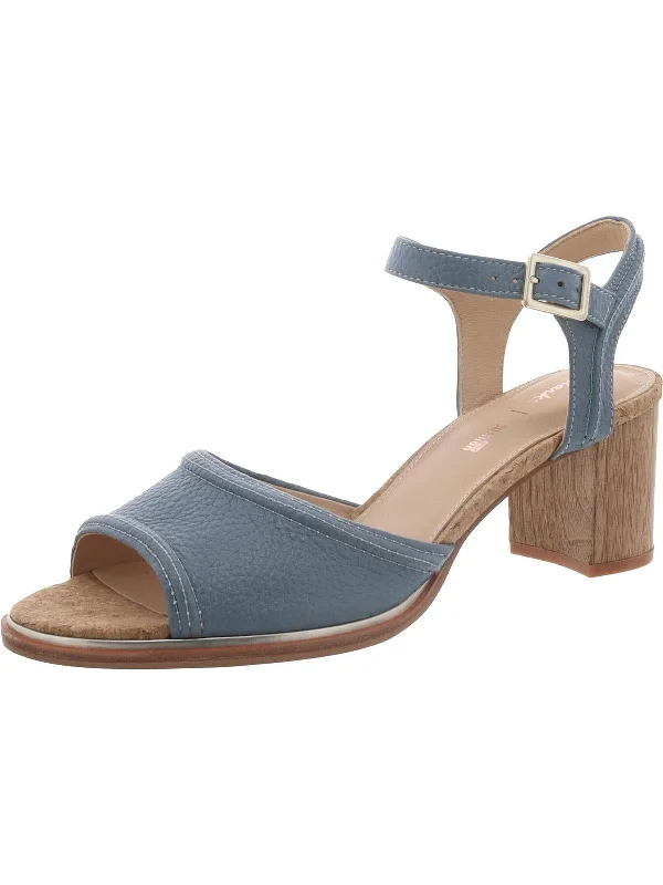 Fashion Frontiers Ellis Clara Womens Leather Open Toe Slingback Sandals