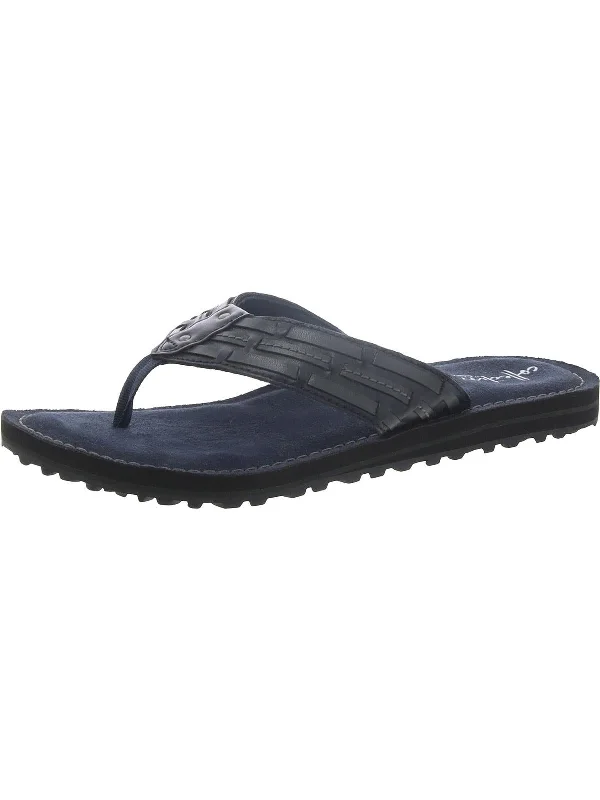 Fashion-Forward Offers Fenner Shore Womens Faux Leather Thong Flip-Flops