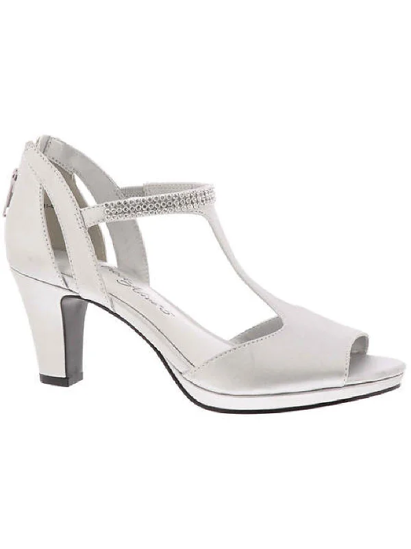 Must-Have Shoe Styles Flash Womens Zipper Man Made T-Strap Heels