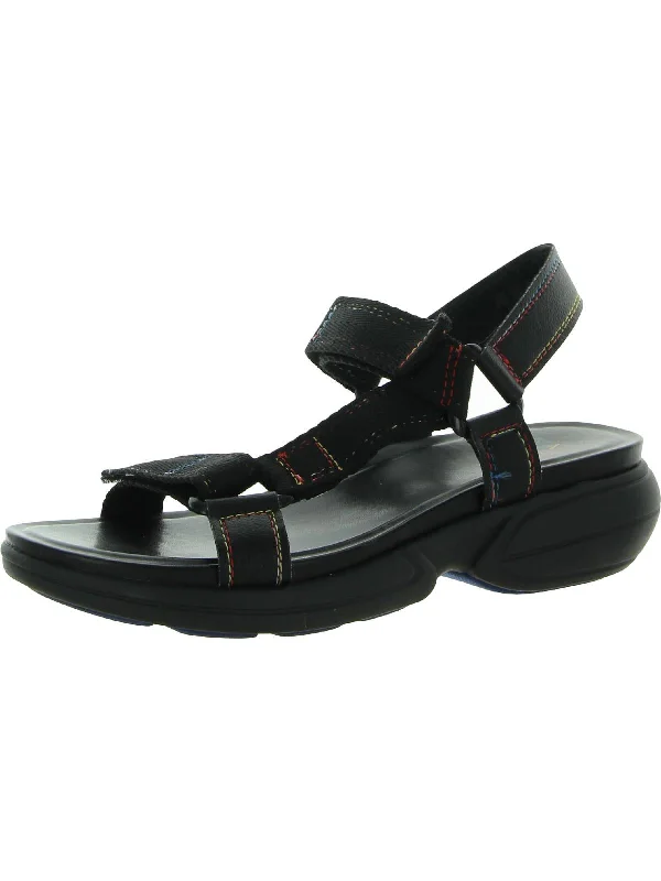 Comfortable Motion Flexible Shoes Flores Womens Faux Leather Pride Ankle Strap