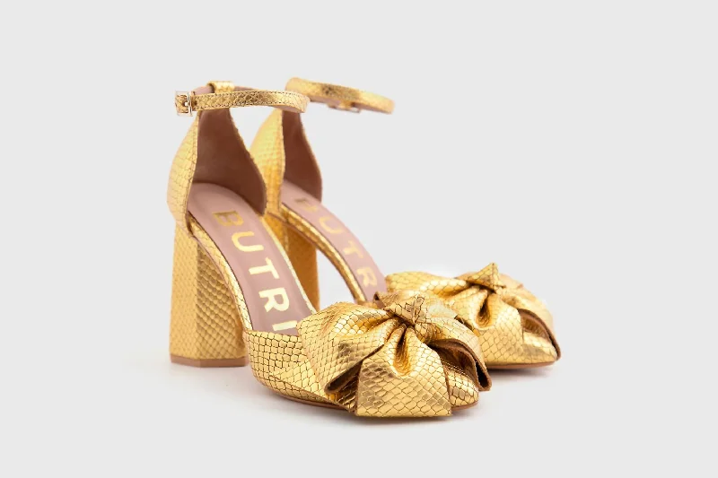 Crazy Price Slashing Francesca Pump Sandal In Gold