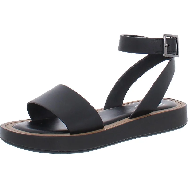 Trendy Footwear Sale Franco Sarto Womens Eden Leather Ankle Strap Flatform Sandals