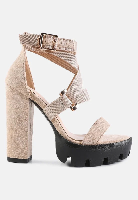 Lightweight Walking Shoes Offers fresh daisy harness straps block heel sandals
