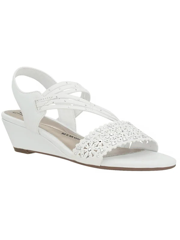 Style Upgrade Gatrina Womens Embellished Ankle Strap Slingback Sandals