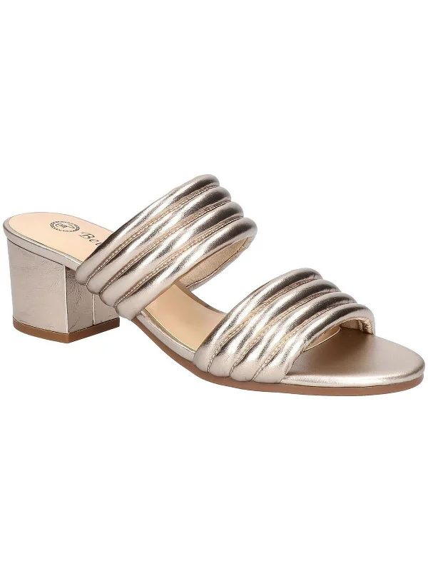 Casual Slip-Ons Promotion Georgette Womens Leather Slip On Block Heels