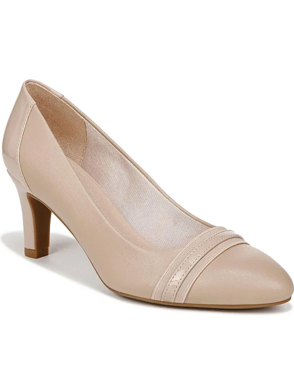 Women's Durable Footwear Gio Womens Faux Leather Slip On Pumps