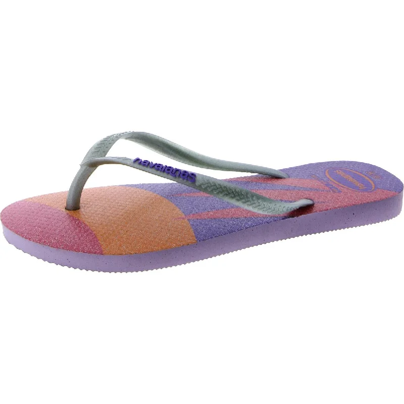 Get The Latest Trends Havaianas Womens Round Toe Slip On Flip-Flops
