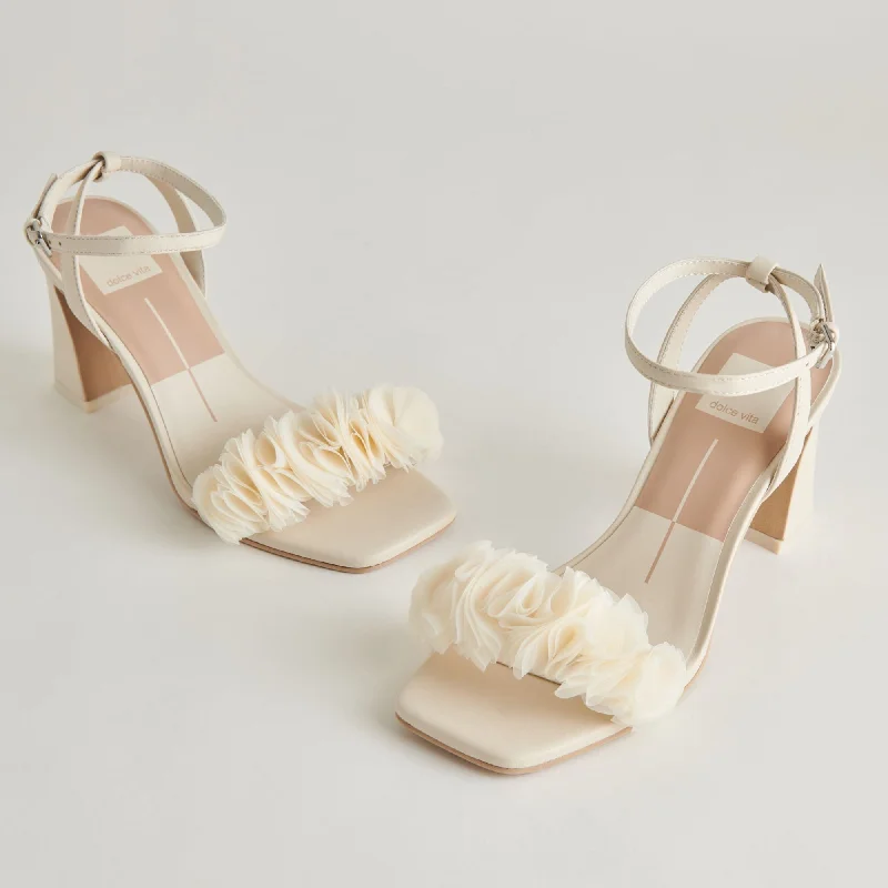 Winter Warehouse Sale Iesha Heels Ivory Leather