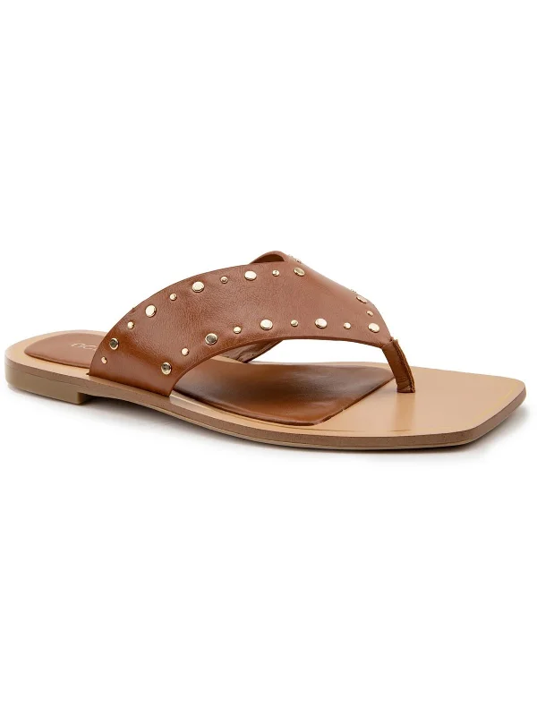 Luxury Streetwear Shoes IXINA Womens Leather Thong Sandals