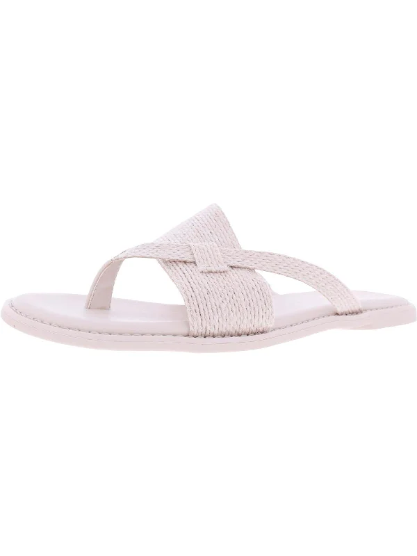 Comfortable Flats Sale Jenice 2 Womens Woven Open Toe Slide Sandals
