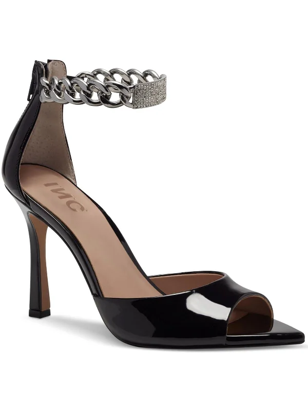 Stylish Shoe Discounts Jerloni Womens Faux Leather Ankle Strap Heels