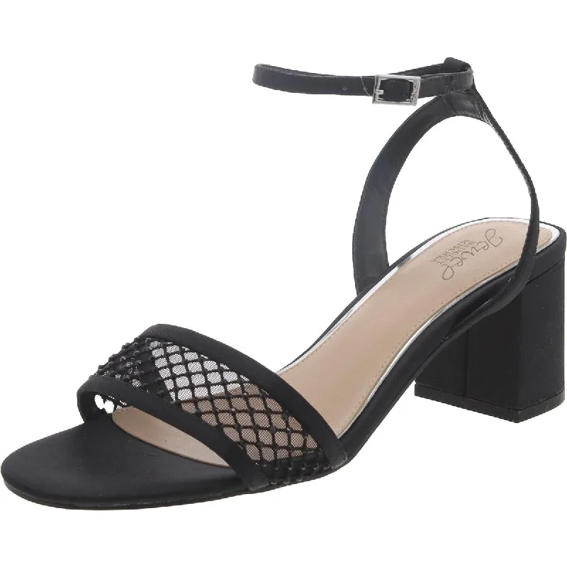 Limited Time Jewel Badgley Mischka Womens Satin Embellished Block Heel