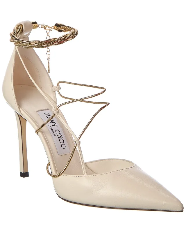 Modern Chic Discounts Jimmy Choo Olesia 95 Leather Pump