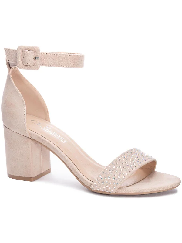 Non-Slip Shoes Sale Jolly Womens Faux Suede Ankle Strap Block Heels
