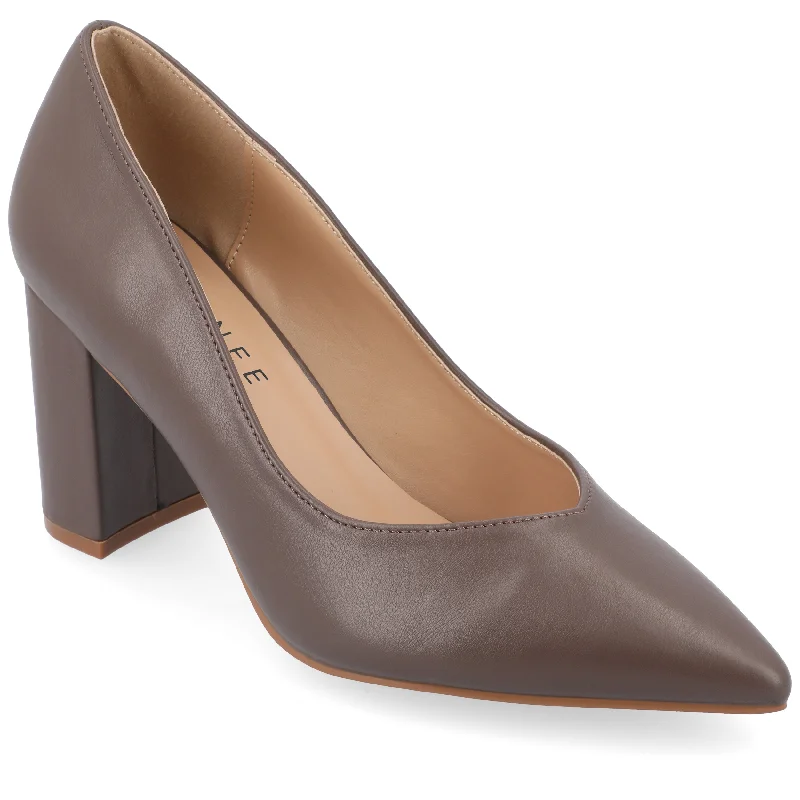 New In This Season Journee Collection Women's SuperNatural Tru Comfort Foam SIMONNE Pumps Warm Shades
