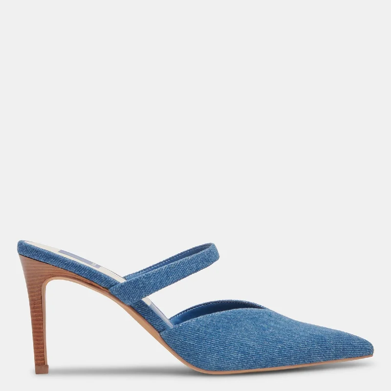 Comfortable Fashionable Shoes Kanika Heels Blue Denim