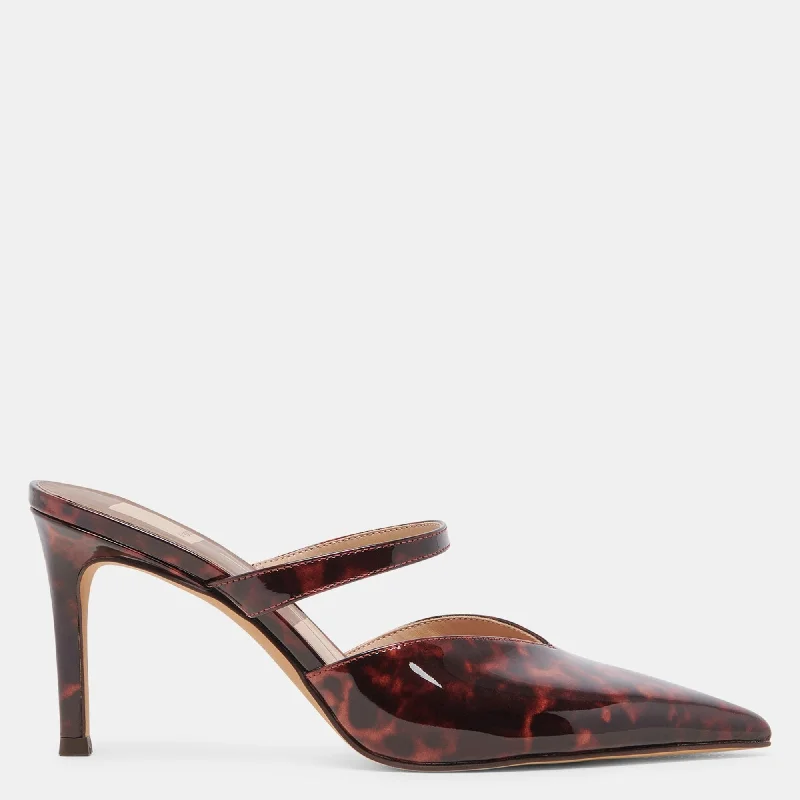 Comfortable Stretchy Shoes Kanika Heels Tortoise Patent Leather