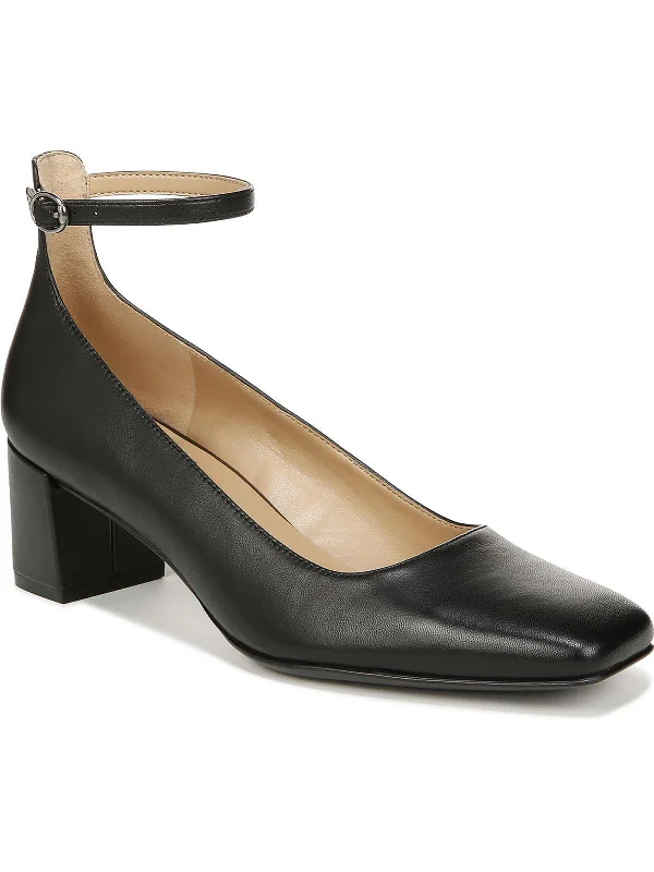 Business Casual Shoes Discount Karina Ankle Womens Leather Ankle Strap Pumps