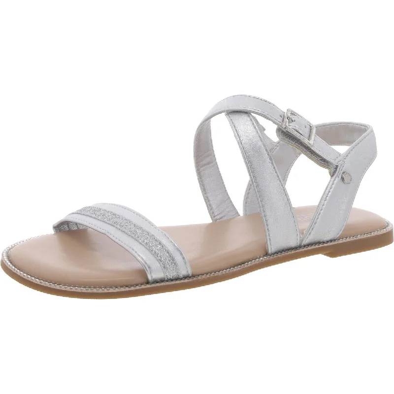 Hot Sale Kenneth Cole Reaction Womens Metallic Glitter Ankle Strap