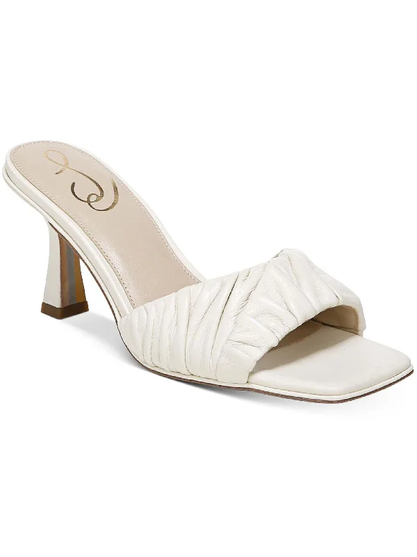 Versatile Shoes Promotion Kittie Womens Leather Slip On Kitten Heels
