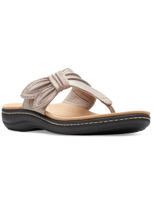Seize Bargains LAURIEANN Womens Faux Leather Thong Sandals Flatform Sandals