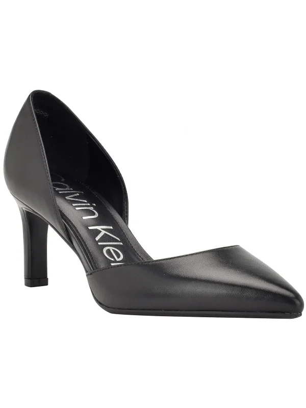 Slip-Resistant Shoes Discount Laza Womens Leather Slip-On Pumps