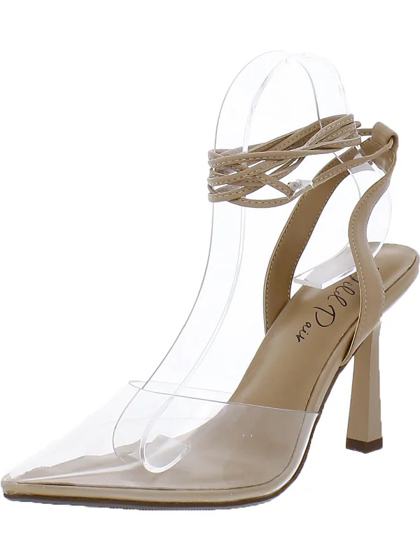 Statement Footwear Discount LIBERATE Womens Clear Pointed Toe Pumps