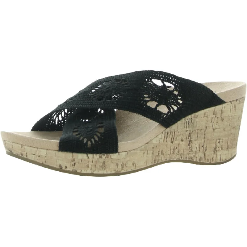 Enjoy Discount LifeStride Womens Donna Woven Slip-On Wedge Sandals