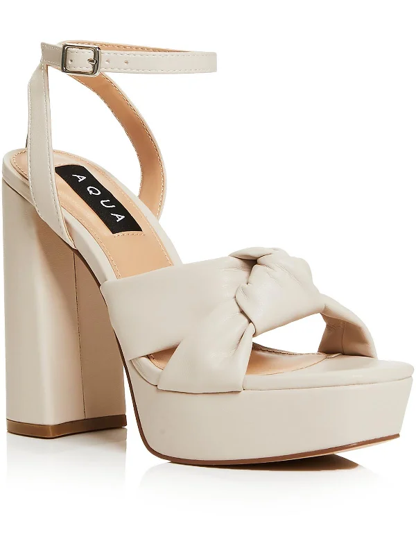 Lightweight Shoes Lory Womens Platform Ankle Strap Block Heels