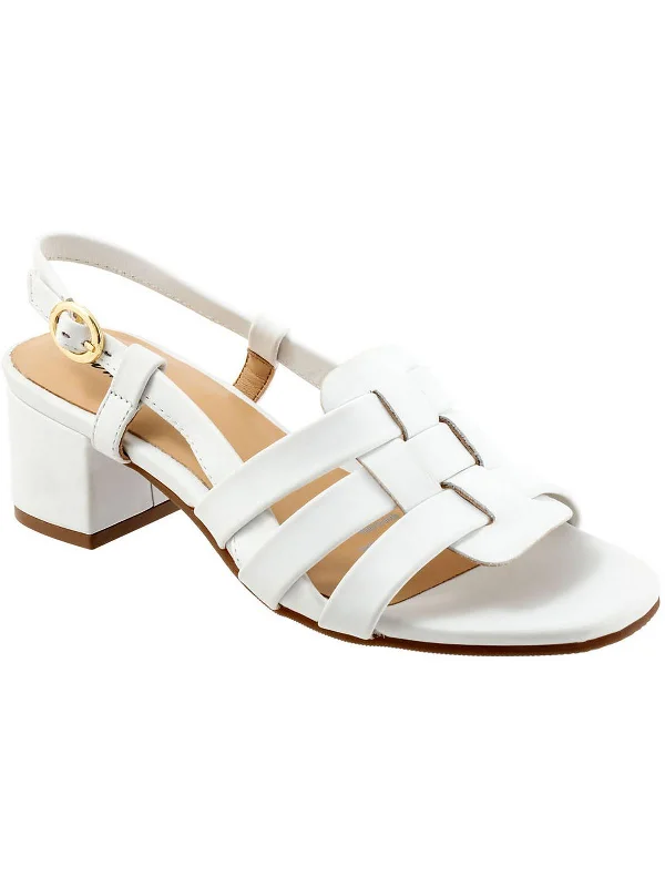 Sophisticated Style Offers Luna Womens Leather Block Heel