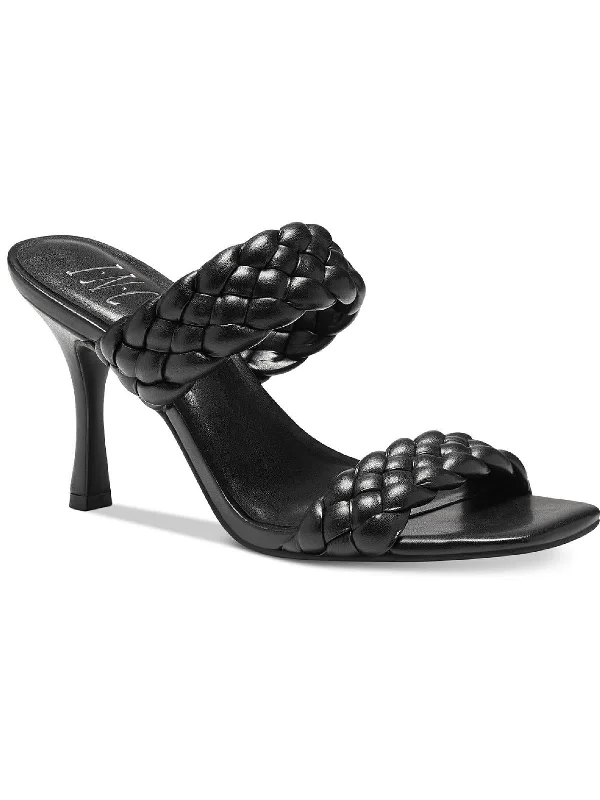 Slip-Resistant Footwear Promotion Lyra Womens Faux Leather Slip On Kitten Heels
