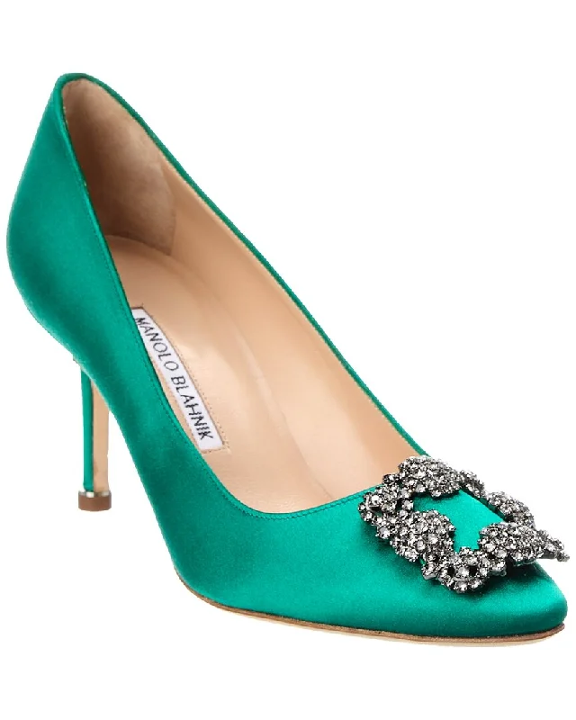 Statement Fashion Offers Manolo Blahnik Hangisi 70 Satin Pump