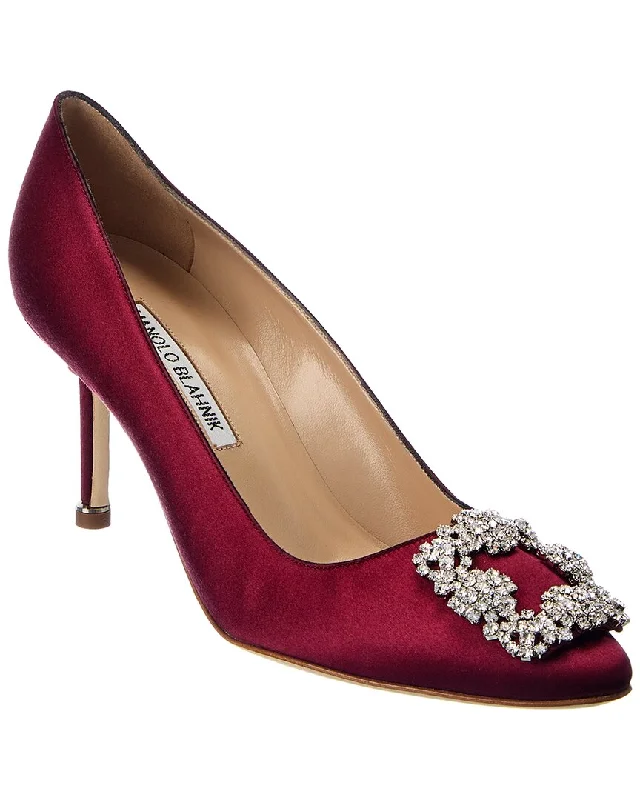 Discount Extravaganza Manolo Blahnik Hangisi 70 Satin Pump